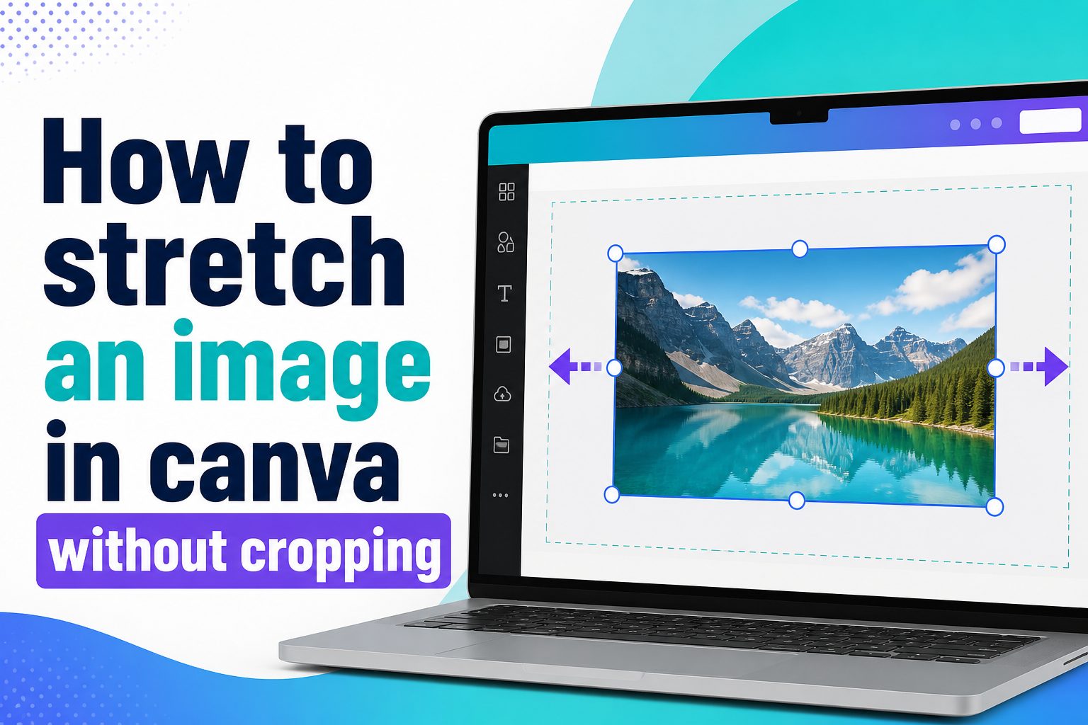 Canva image being resized to fit a design without cropping